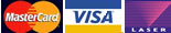 mastercard visa laser accepted